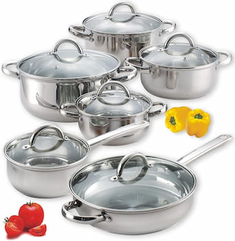 Cook N Home Stainless Steel Cookware Set