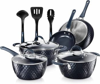 Nutrichef 11 piece Nonstick Cookware