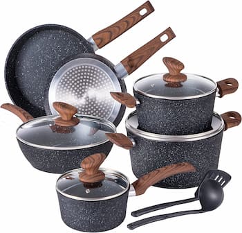 Kitchen Academy – 12 Piece Cooking Pan Nonstick Set