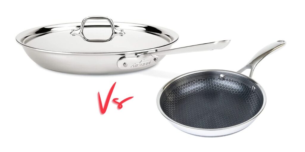 hexclad vs. all-clad cookware