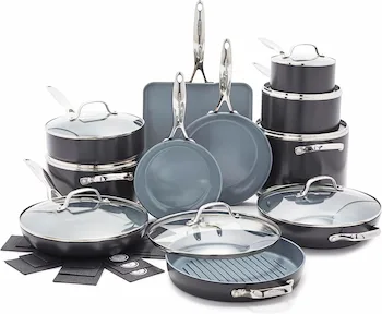 GreenPan Valencia Pro Hard Anodized 22-piece cookware set