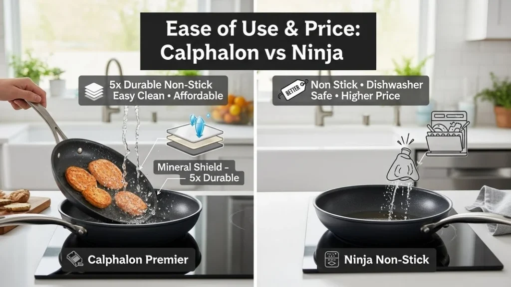 Calphalon vs Ninja Ease of Use & Price