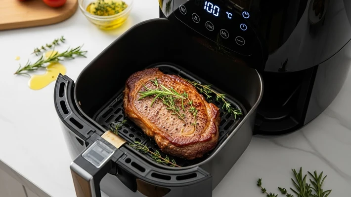 cook steak in ari fryer